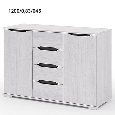 Спальня ВАЛЕНСИЯ КМ 012 комод со створками (1,2х0,83х0,45) АНКОР