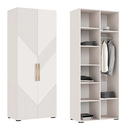 МИФ Ирис Шкаф 2-х ств. (Кашемир, Кашемир)