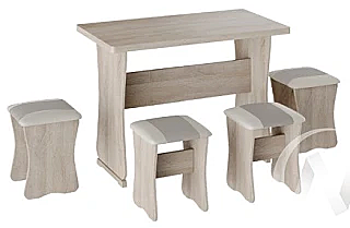 Обеденная группа Тип-5 (лдсп) (Дуб сонома/серый)															