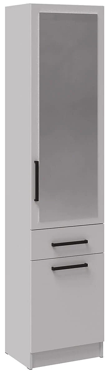 Прихожая Кевин пенал с зеркалом (лдсп) (Белый)															