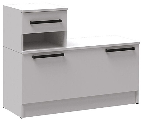 Прихожая Кевин Тумба под обувь (Белый)															